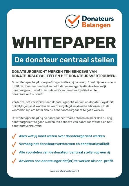 Whitepaper - De donateur centraal stellen