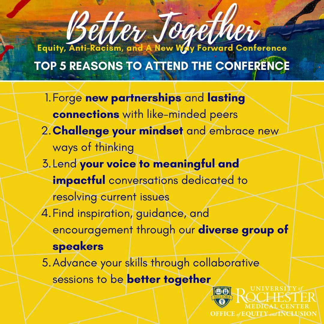 Top 5 Reasons to Attend the Conference