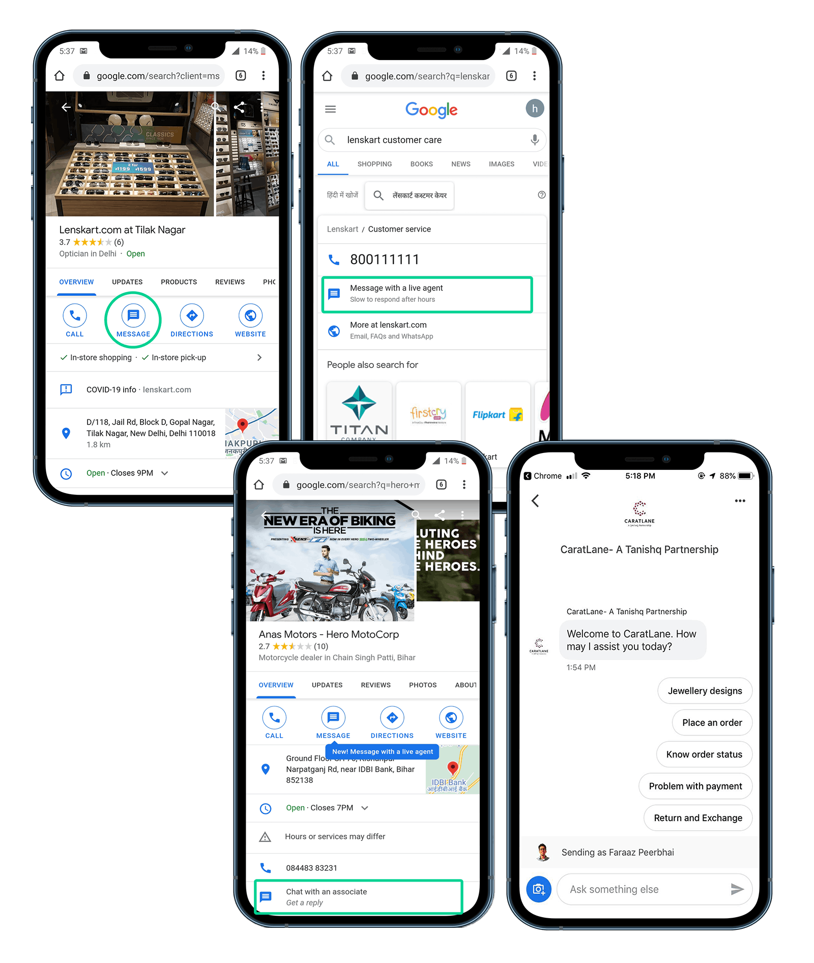 Google business messages - Ori AI
