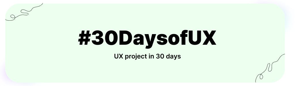 30 days of UX