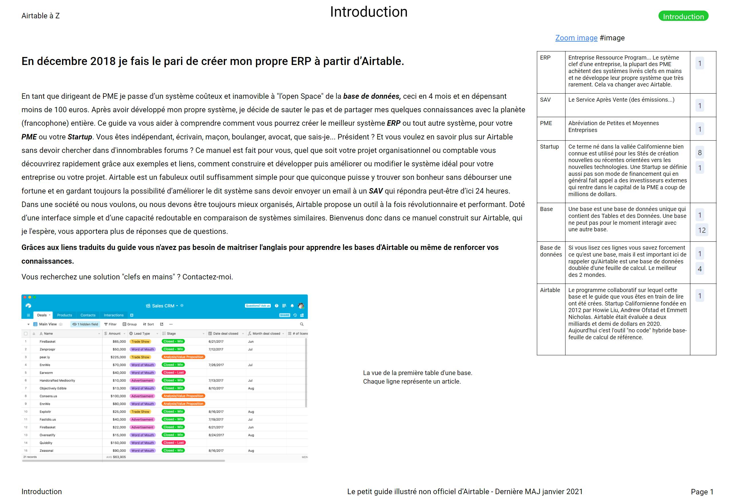 page d'exemple
