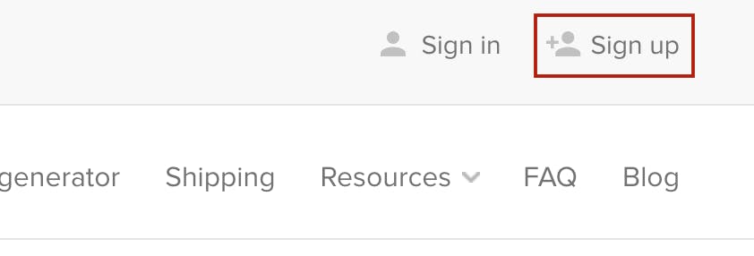Printful signup
