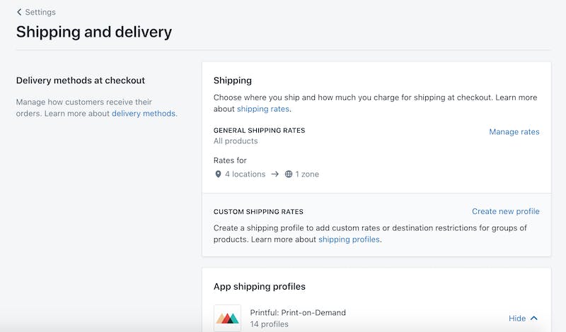 shipping and delivery