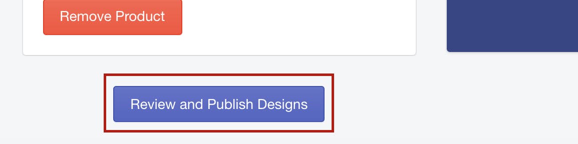 review and publish designs