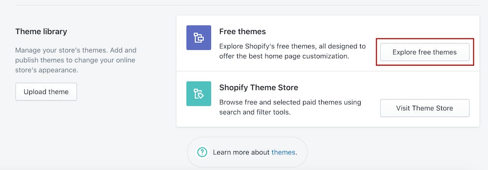 explore free themes Shopify