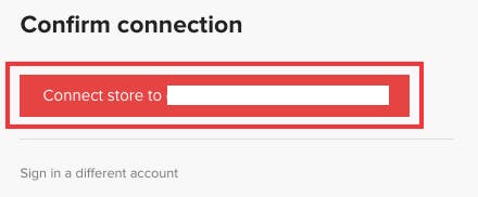 confirm connection Printful