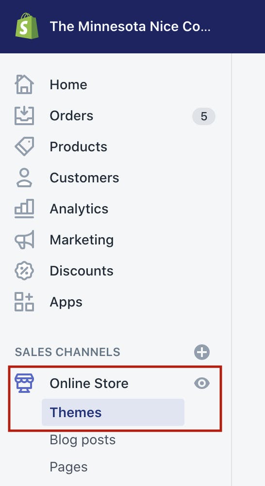 online store themes Shopify