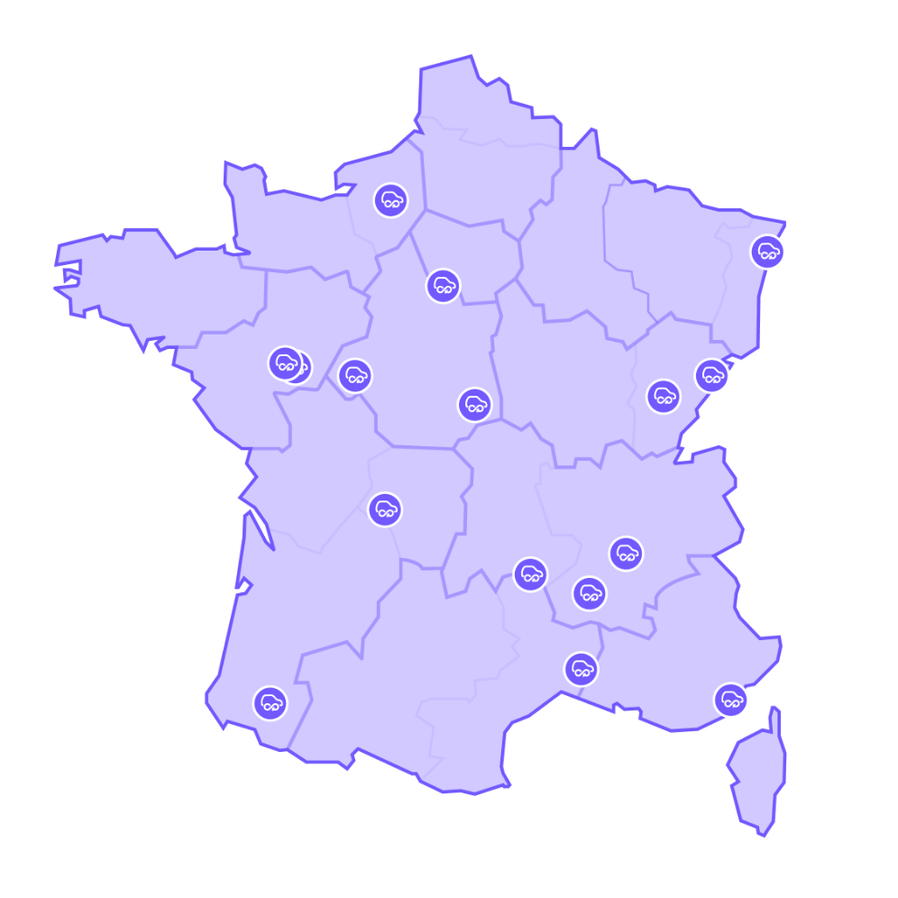 carte des garages solidaires en France