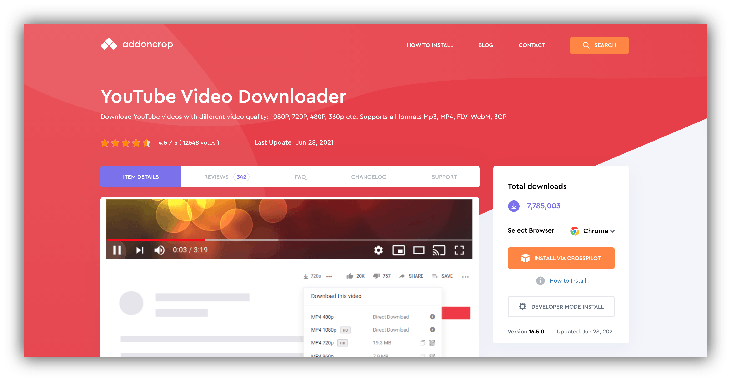 addoncrop youtube video downloader latest version