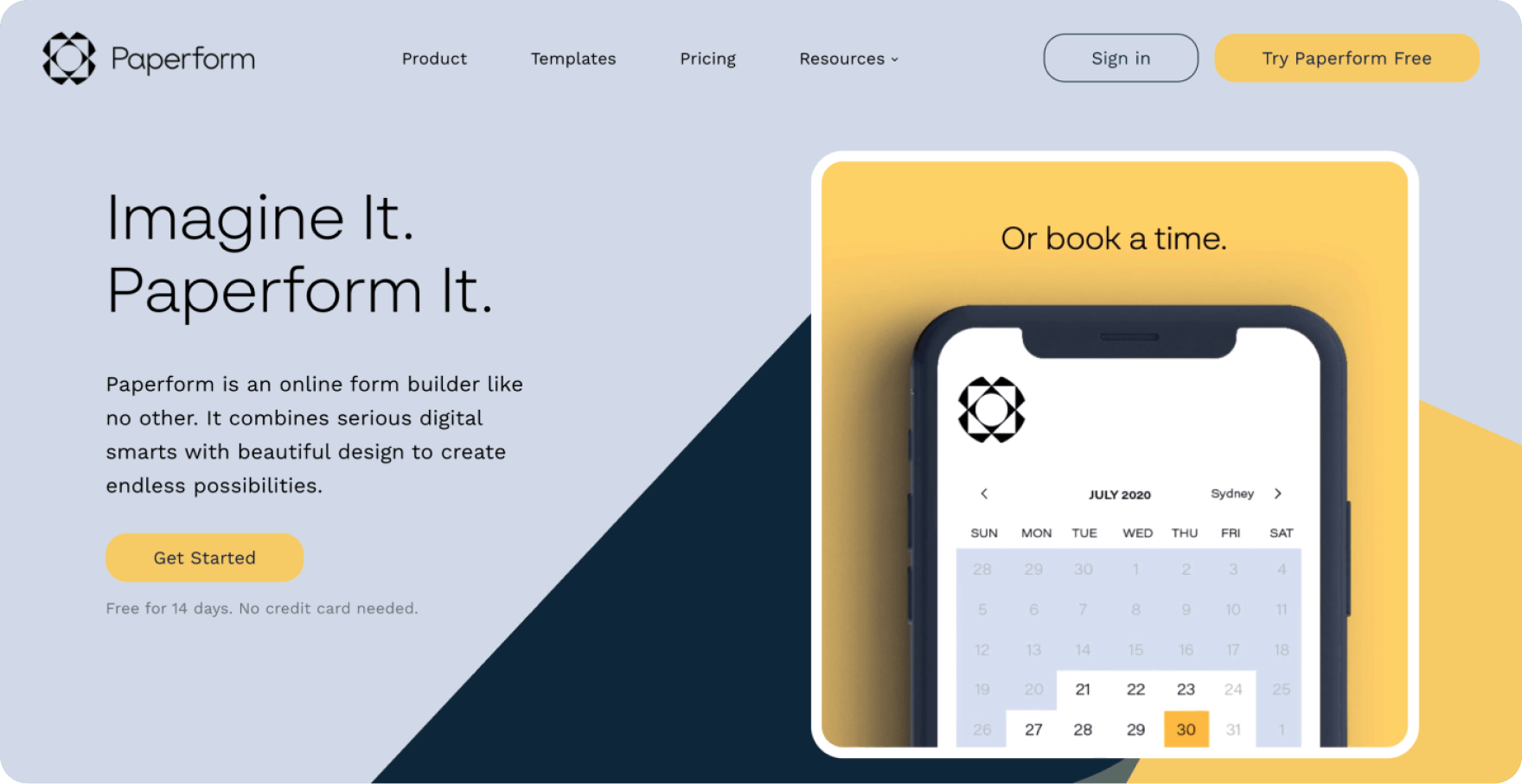 paperform landing page