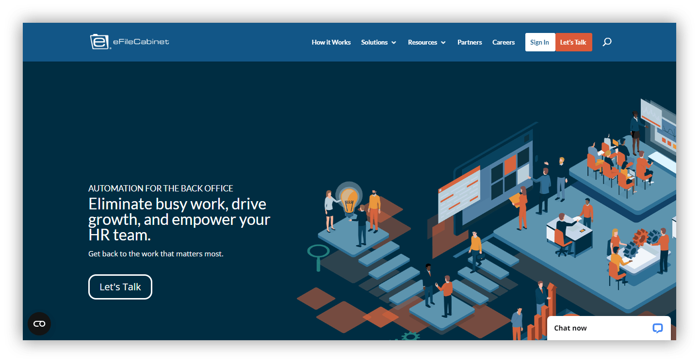 eFileCabinet homepage