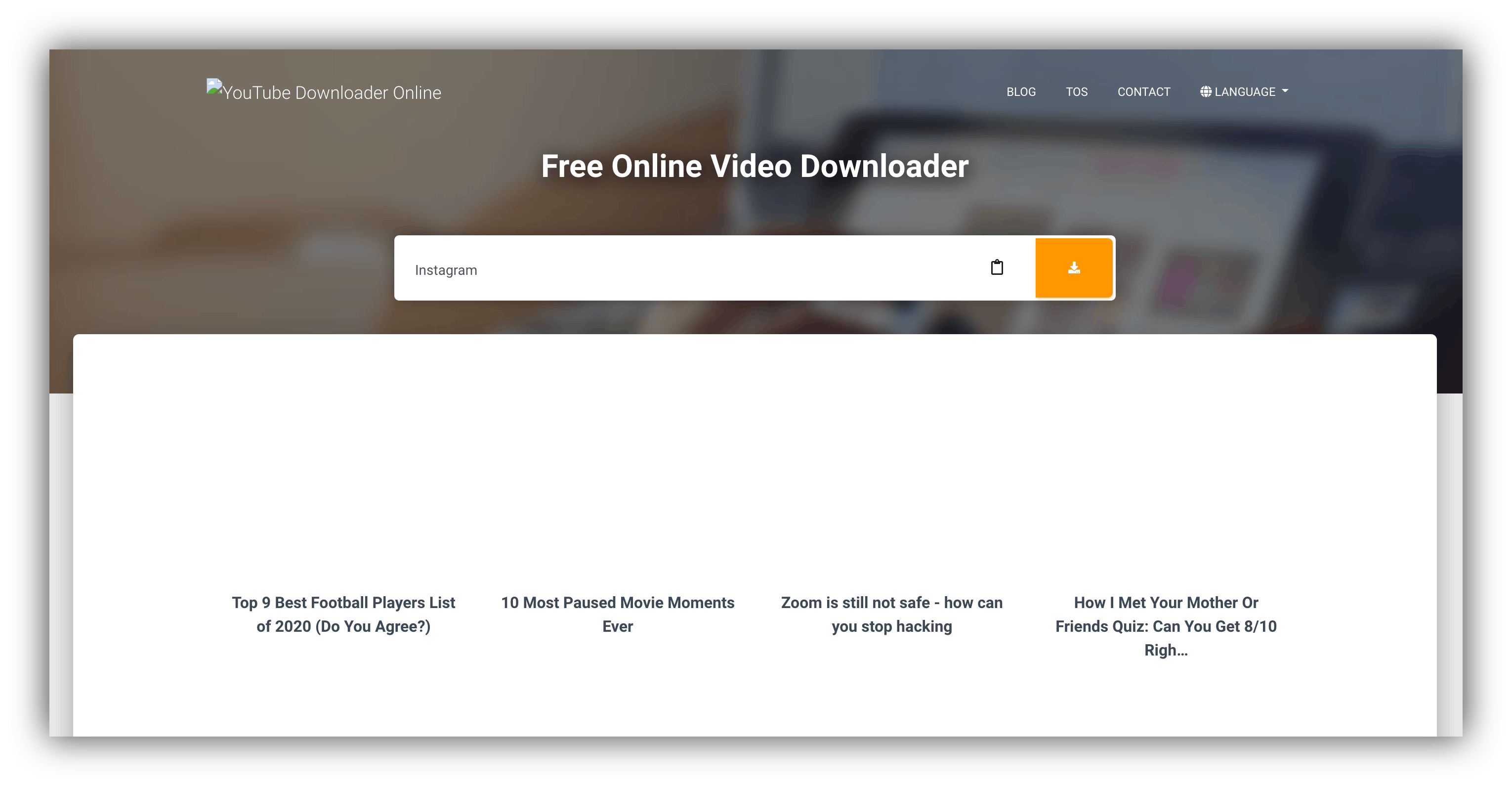 free online video downloader  homepage