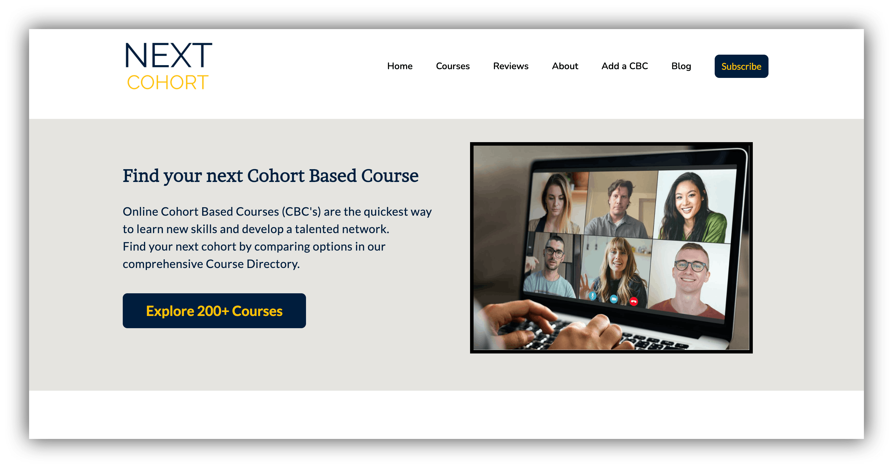 nextcohort home page