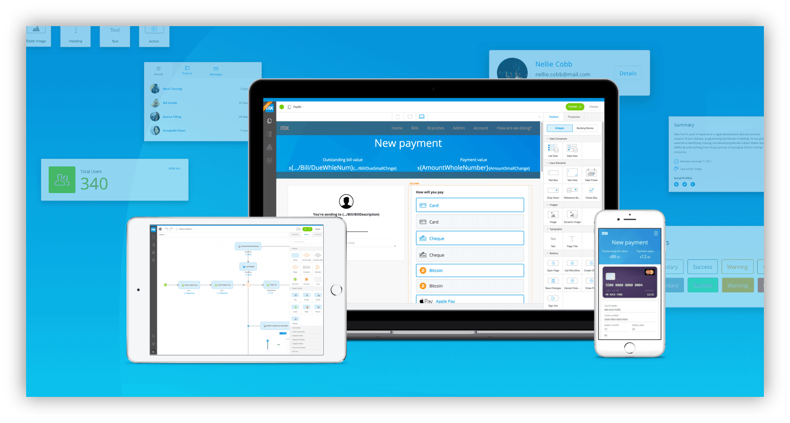 Mendix is a low-code builder specifically targeted at creating enterprise-grade applications. 