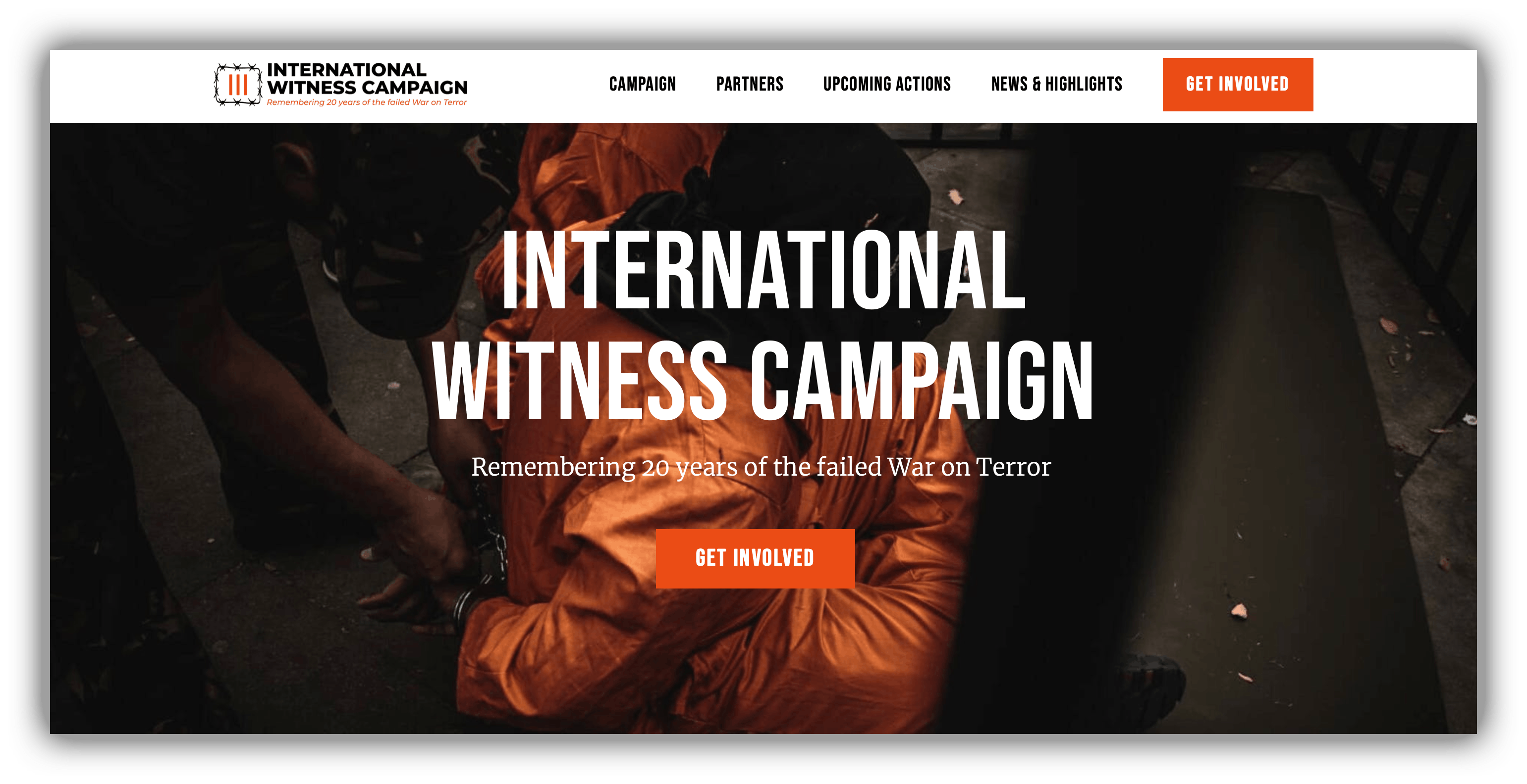 International Witness Campaign web app