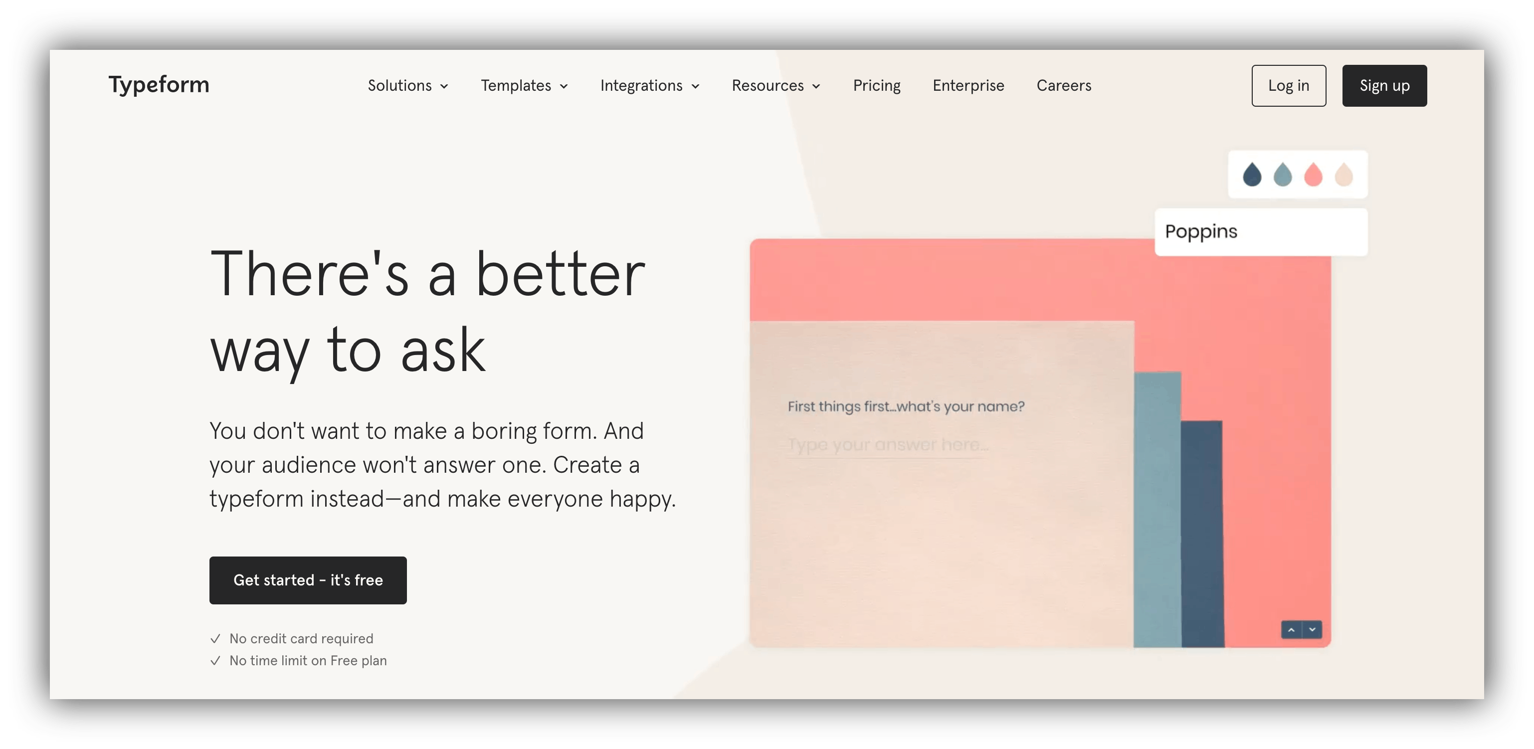 Airtable from alternative Typeform landing page