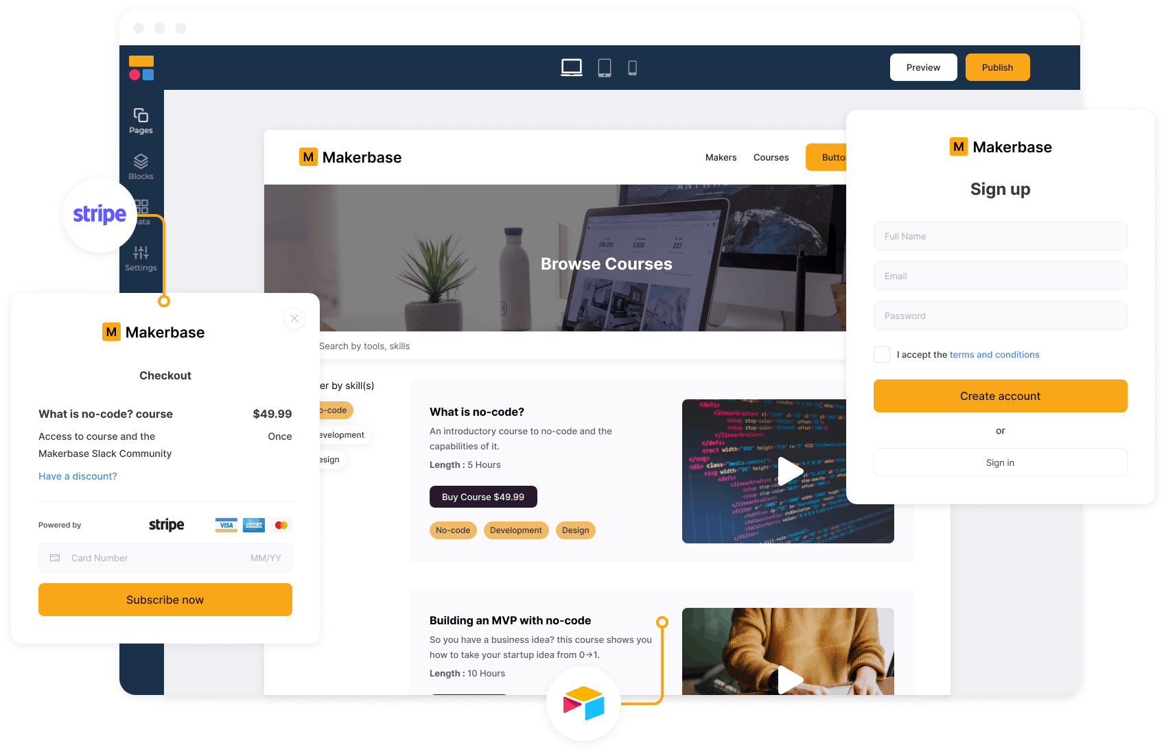 softr features to build a marketplace