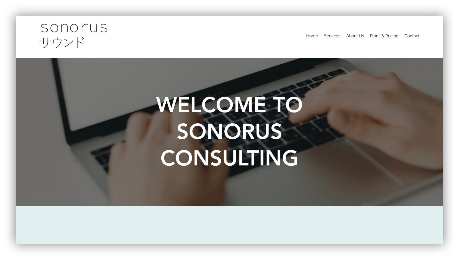 Sonorus Consulting website