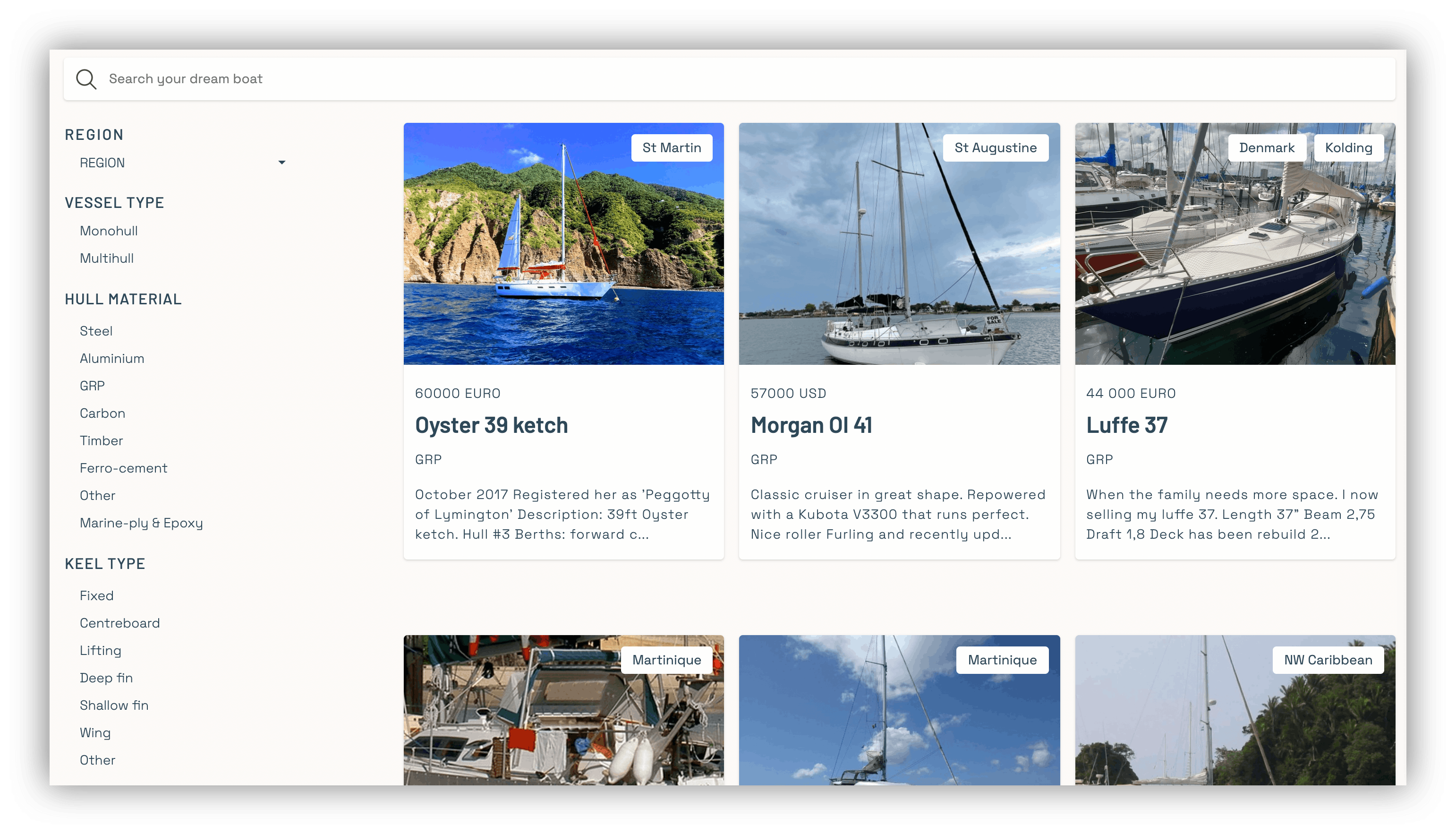 Boats by Owners, a marketplace