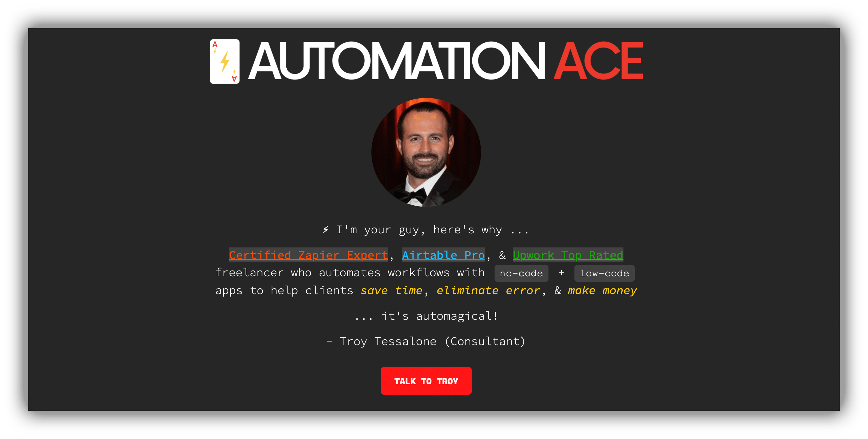 No-code agency Automation ace