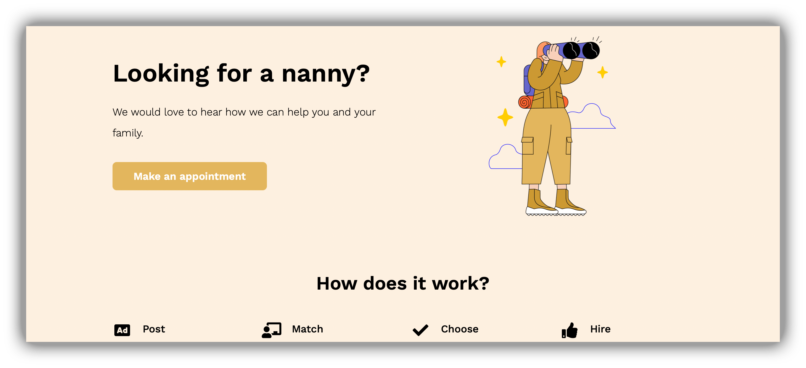 Application Web Nanny Network