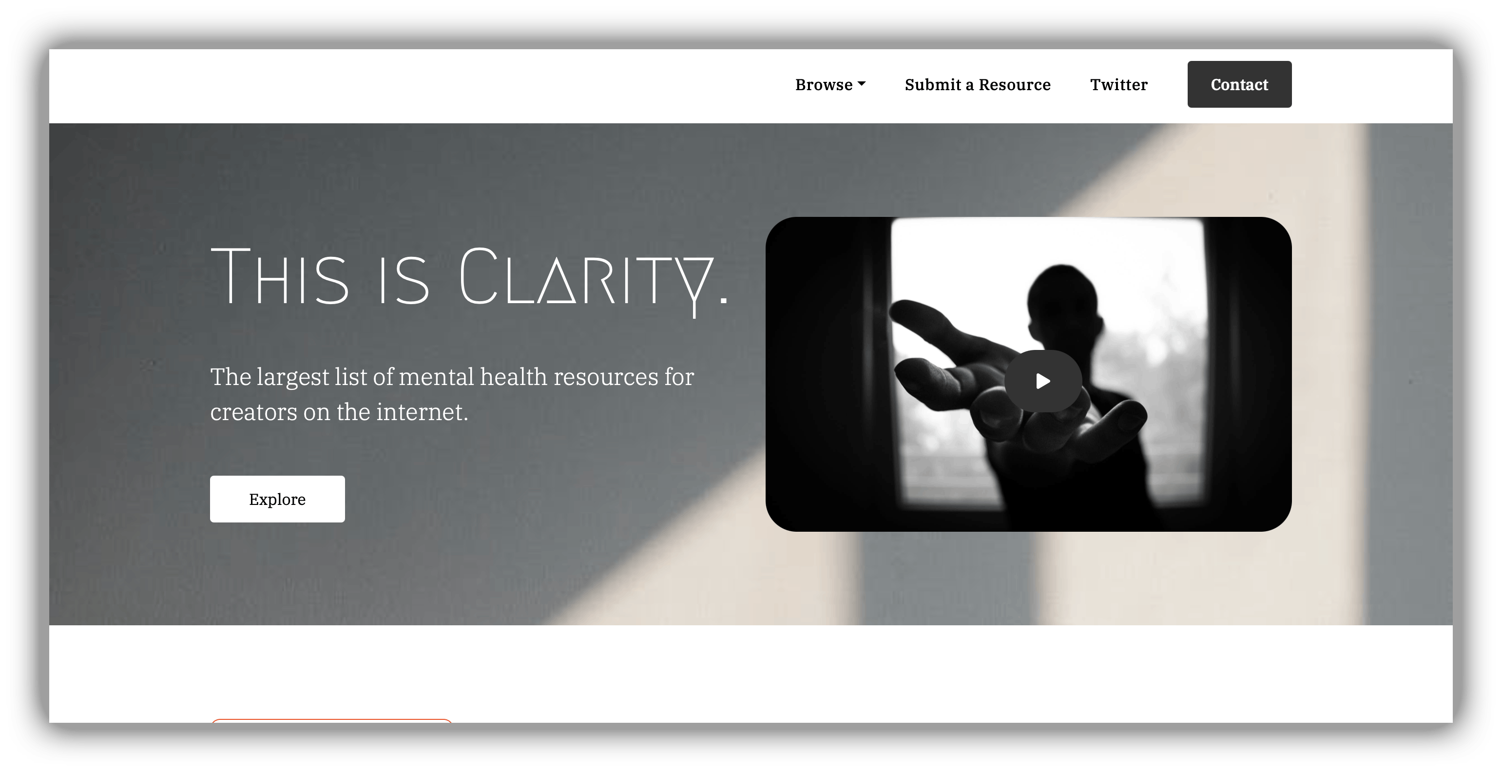 Clarity web app