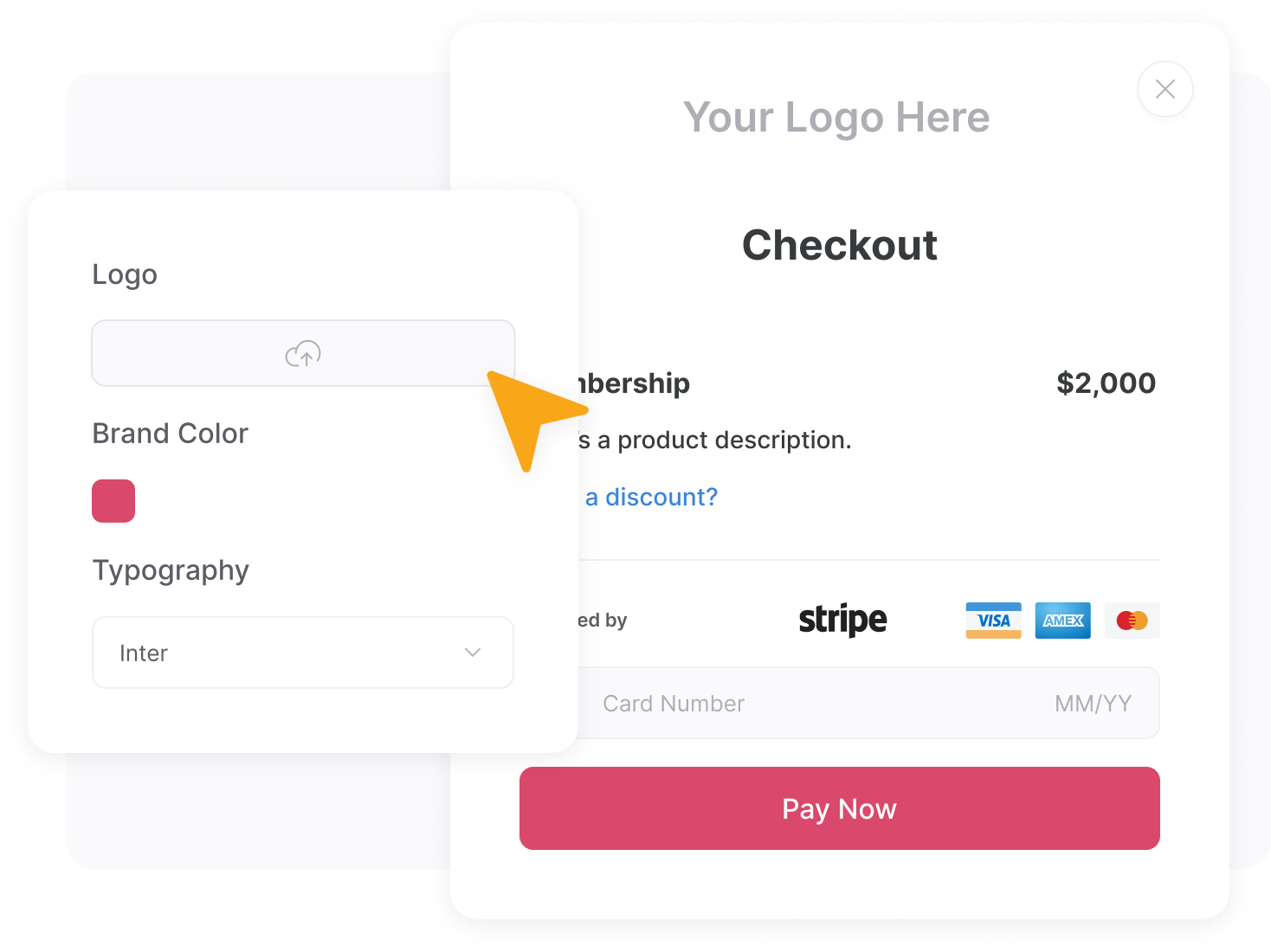 Custom checkout page
