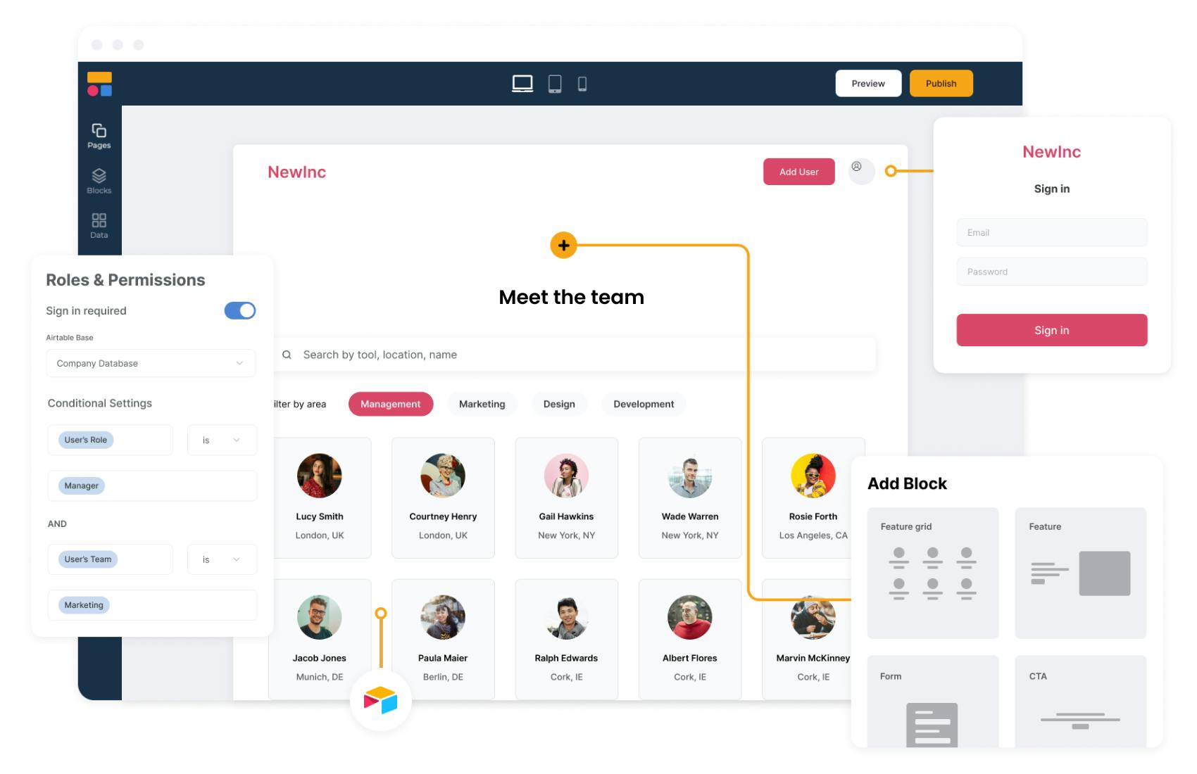 employee directory and collaboration