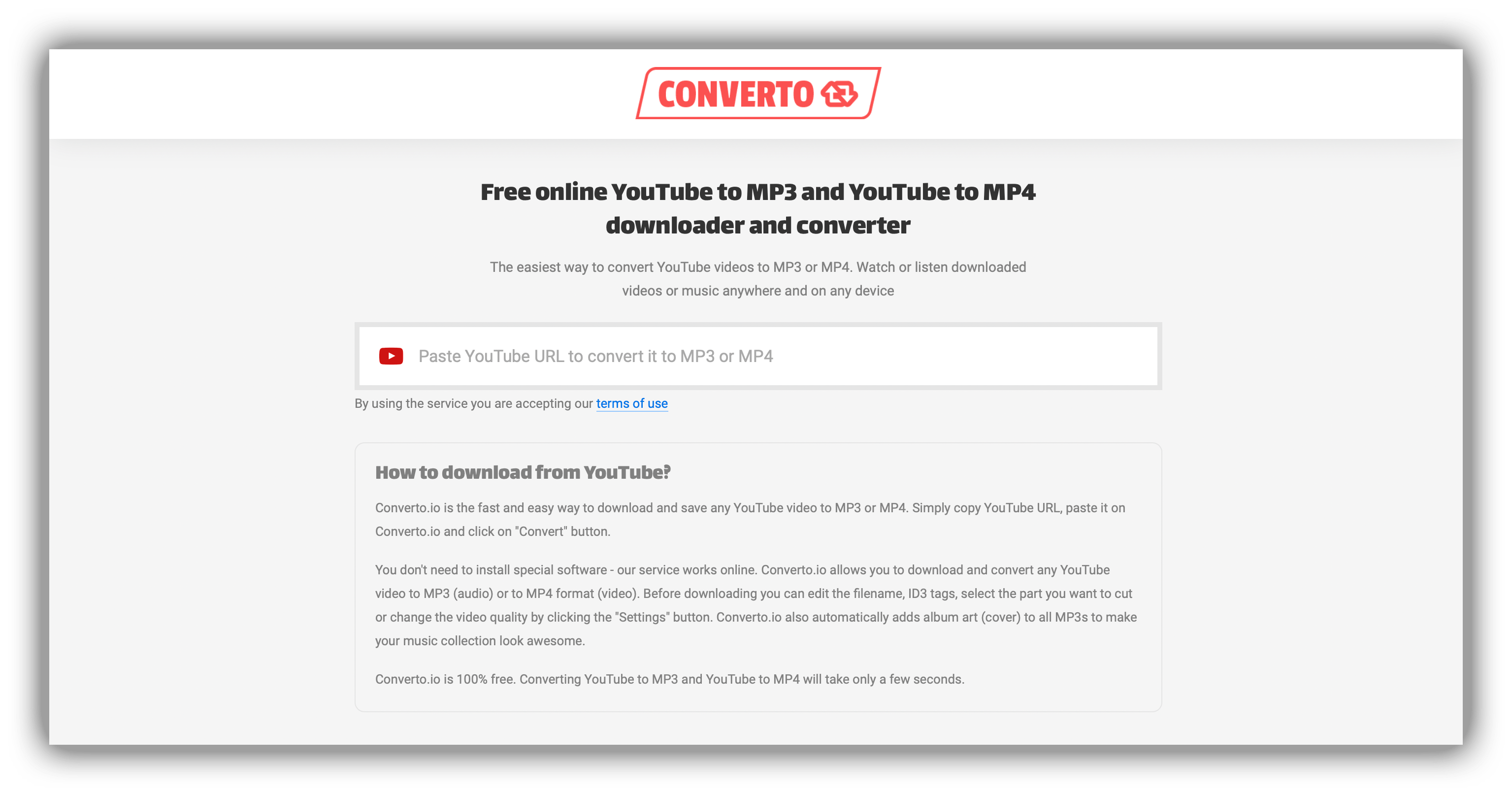 3. Youtube to MP3 Converter