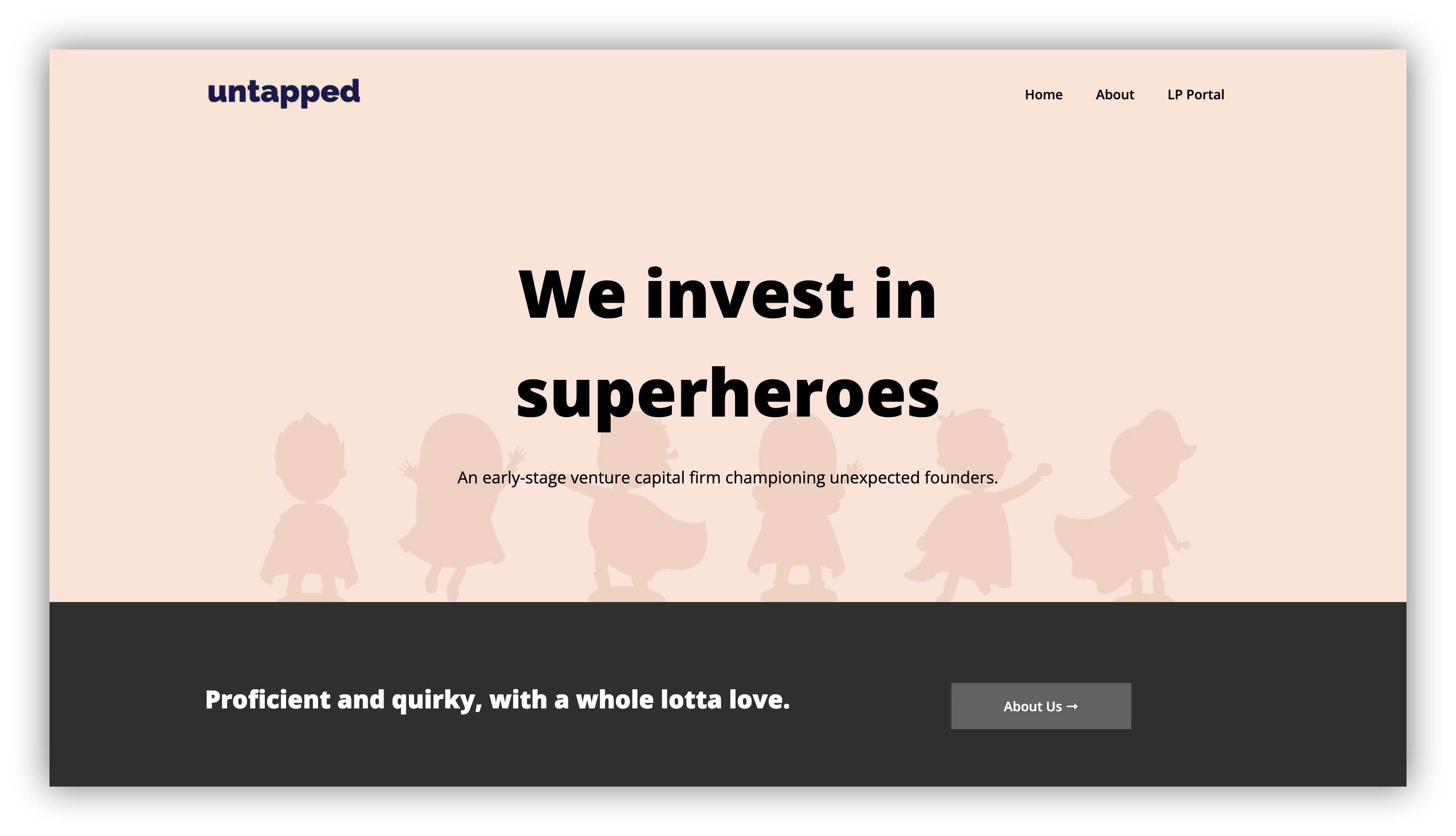 Untapped Capital, a client portal