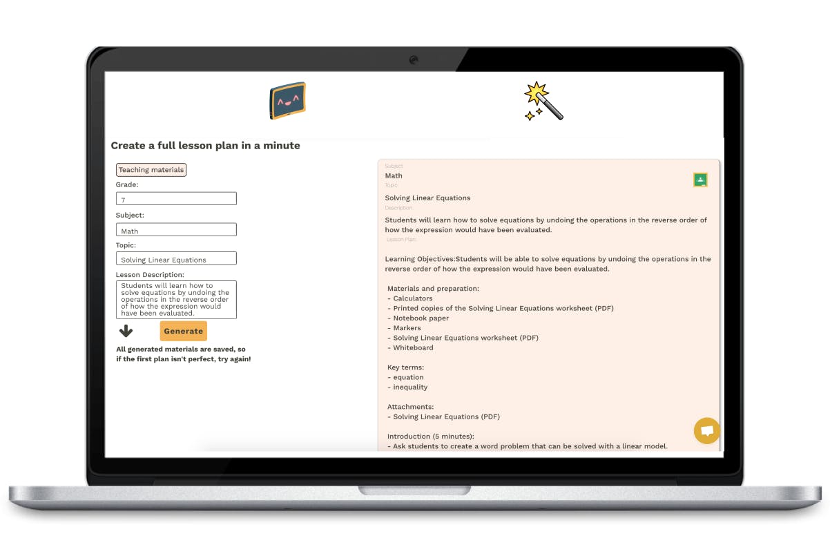 Magic Educator | Writing tool for teachers