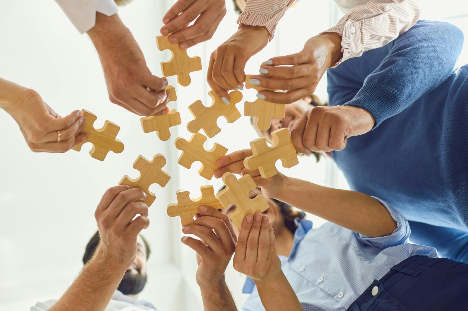Corporate team building puzzle game