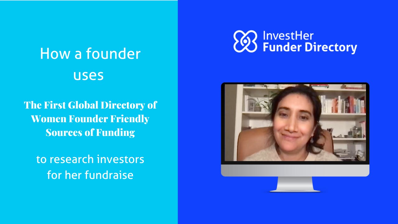 Video tutorial of founder using Funder Directory