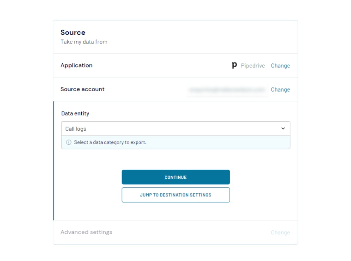 Configuring Source Settings in Coupler Importer