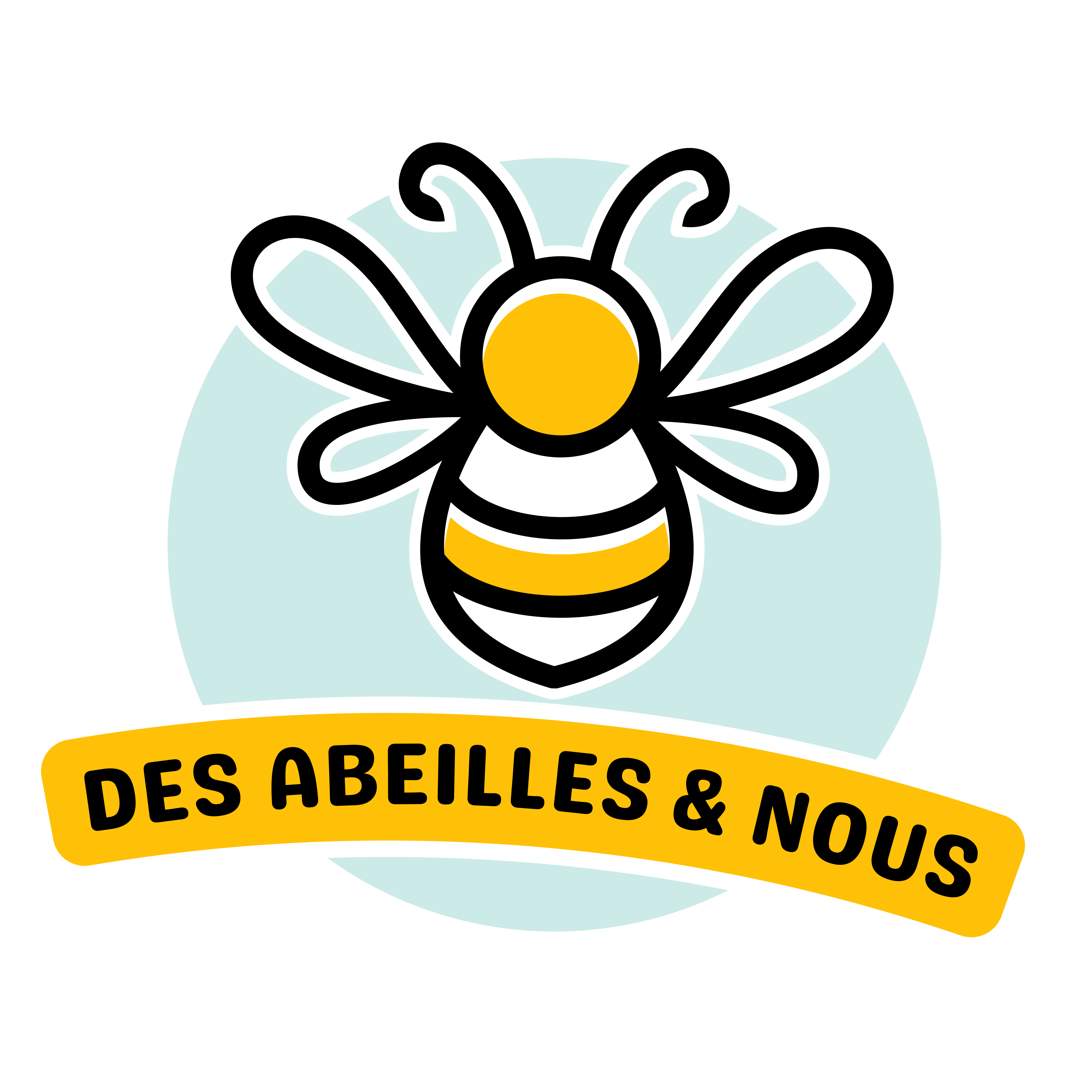 logo des abeilles et nous