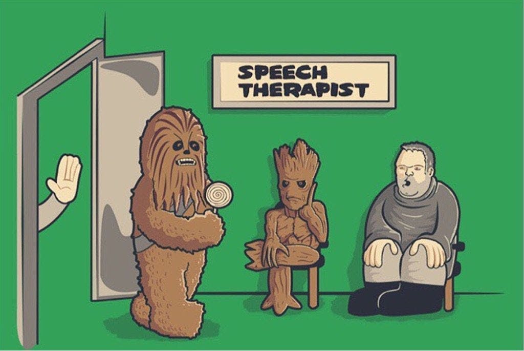 Chewbacca speech therapy