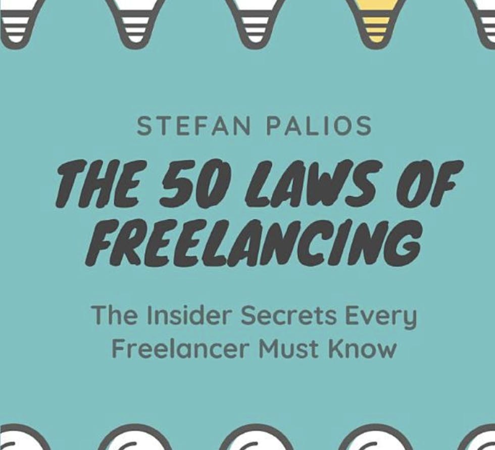 book cover of the 50 laws of freelancing